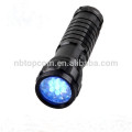 12 led white light,7 led red light aluminum led torch